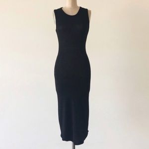 Soft form fitting knit dress